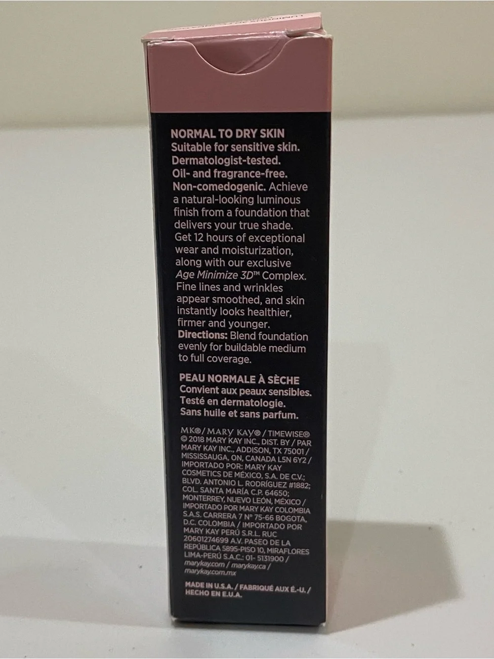 Mary Kay Timewise Luminous 3D Foundation Beige C 140 Normal Dry New in box